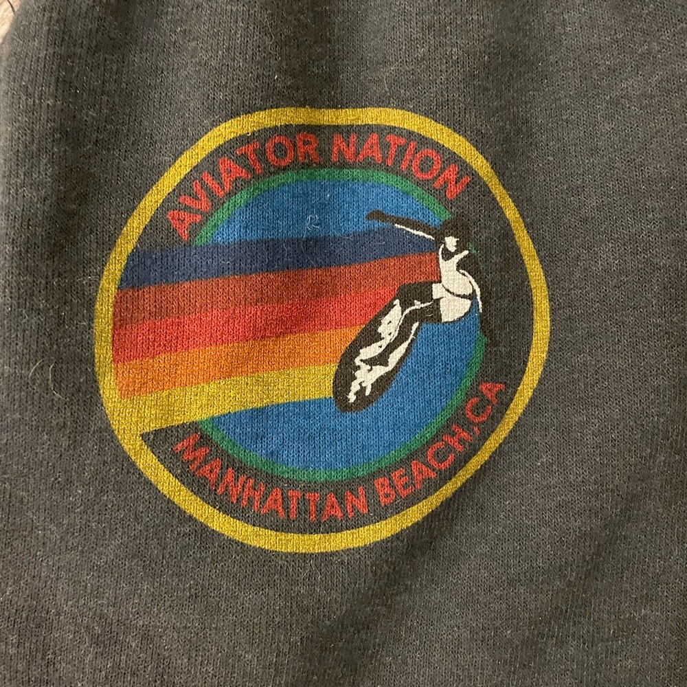 Aviator Nation - kids sweatshorts in charcoal Manhattan Beach California
